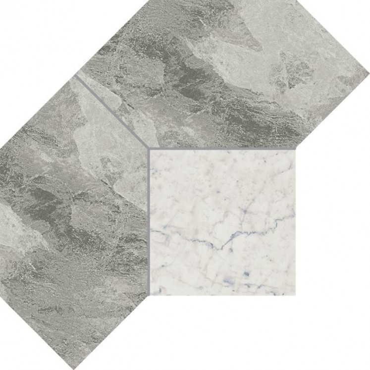 Italon Charme Extra Floor Project Silver Mosaico Polygon (Италон Шарм Экстра Флор Проджект Силвер Мозаика Полигон)