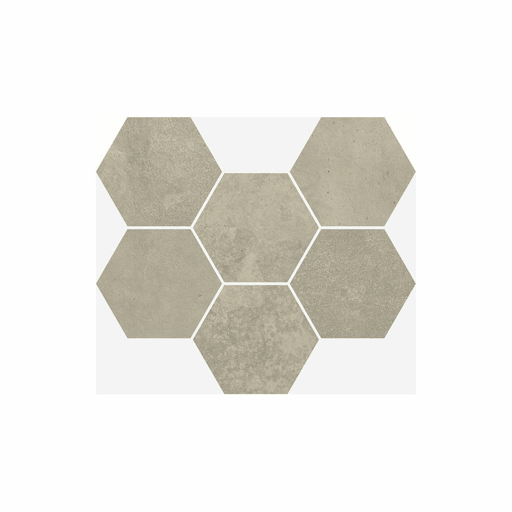 Italon Terraviva Greige Mosaico Hexagon (Италон Терравива Грейдж Мозаика Гексагон)