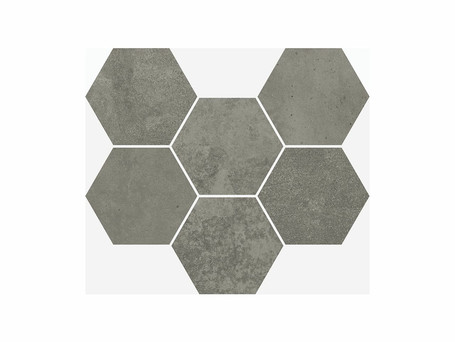Italon Terraviva Dark Mosaico Hexagon (Италон Терравива Дарк Мозаика Гексагон)